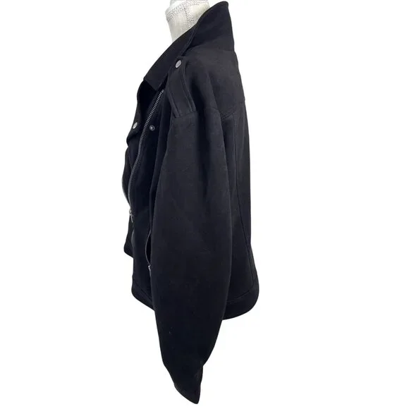 Philosophy Black Womens Motorcycle Jacket 2X Polyester Spandex Blend - Picture 2 of 8